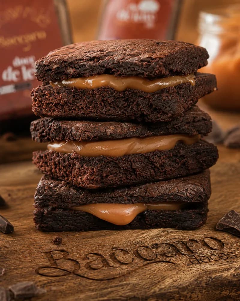 Brownie Recheado — Doce de Leite